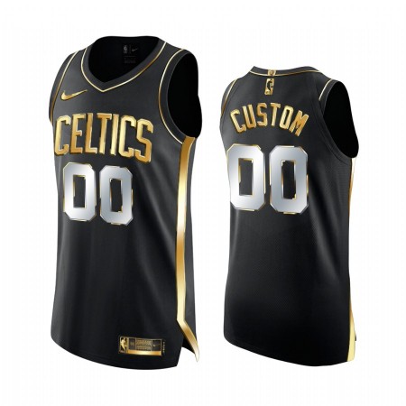 Dres Boston Celtics Prilagođeni 2020-21 Crna Golden Edition Swingman